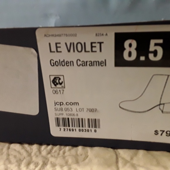 NWTAGS LIBBY EDELMAN SUEDE CARAMEL, BOOTIES  8.5 M - Picture 6 of 8